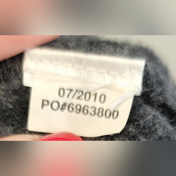 JUICY COUTURE Vintage Women Knit Boop Tube Size M-L Grey Lightweight - Picture 8 of 8